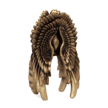 Alchemy Gothic – Angel Wing Candle Holder Antique Gold Celestial Gothic Decor