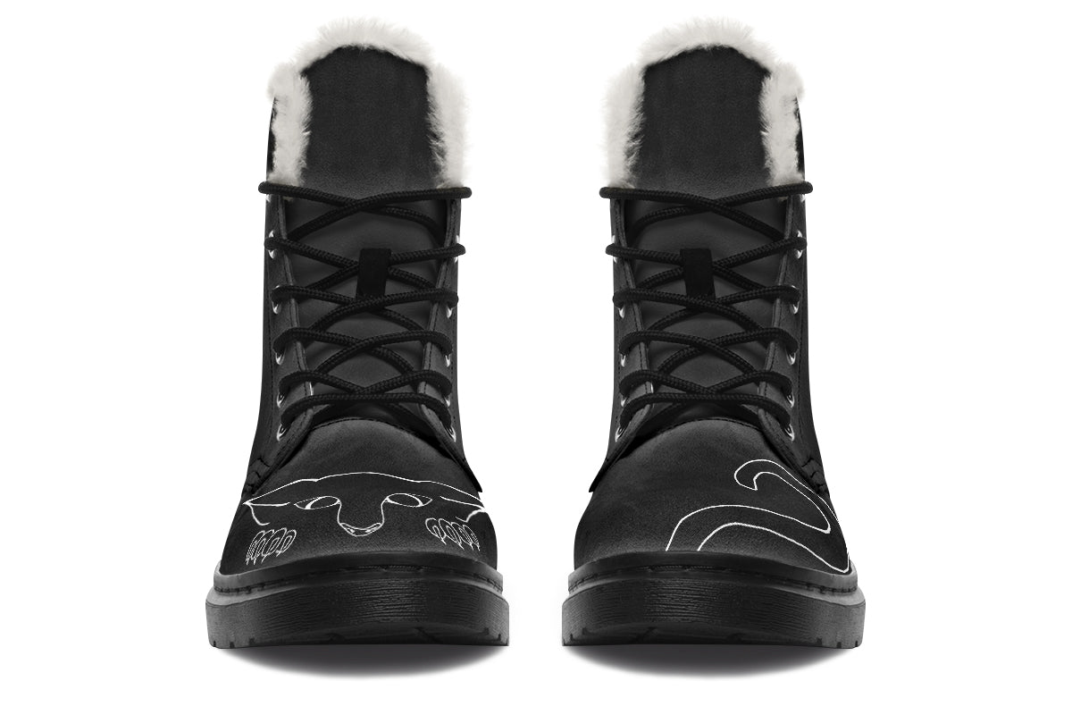 Peekaboo kitten cosy winter boots