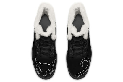 ANTIBrand Peekaboo Kitten fleece lined boots