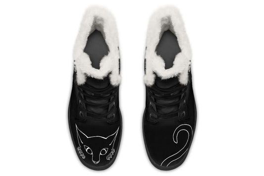 ANTIBrand Peekaboo Kitten fleece lined boots