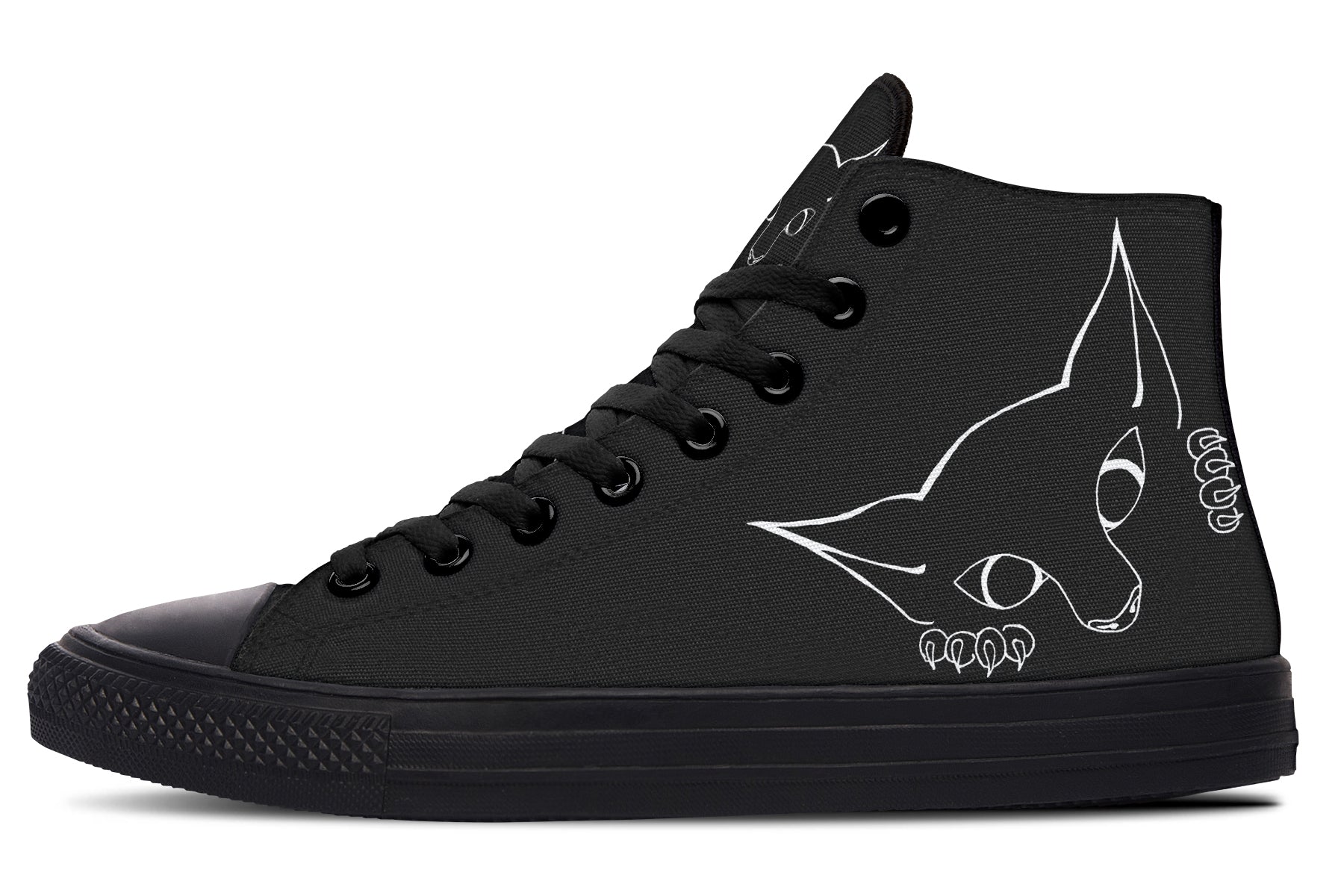 ANTIBrand Peekaboo Kitten high top trainers black sole