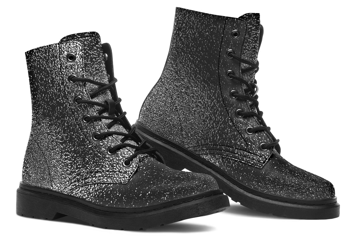 "Side profile of ANTIBrand I Like My Metal Heavy lace-up alternative boots"