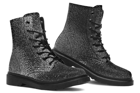 "Side profile of ANTIBrand I Like My Metal Heavy lace-up alternative boots"