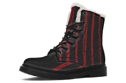 ANTIBrand Uncaged Heart fleece lined goth boots