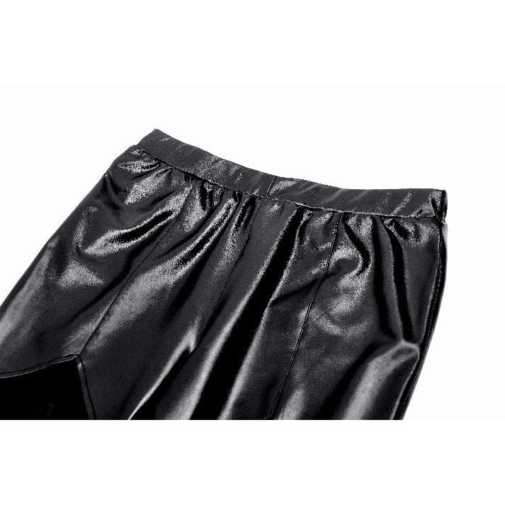 Dark in Love Isadora Faux Leather Spliced Leggings - Kate's Clothing