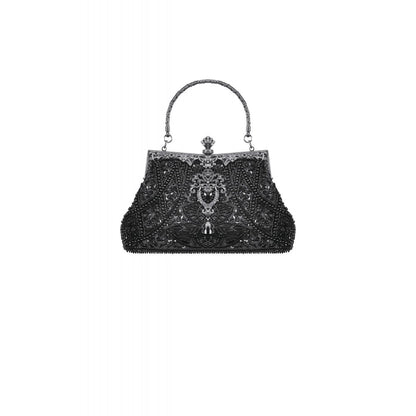 Dark In Love Celestine Vintage Beaded Gilded Evening Bag