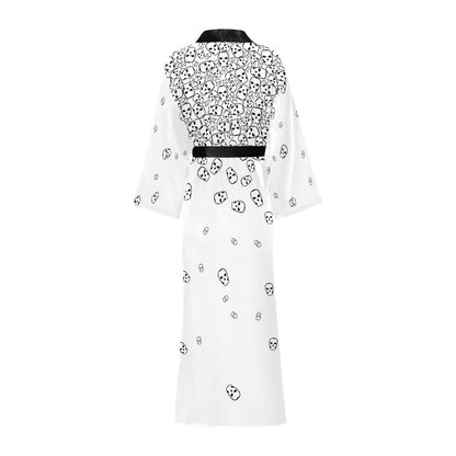 Really Tumbling skulls Black and White Robe