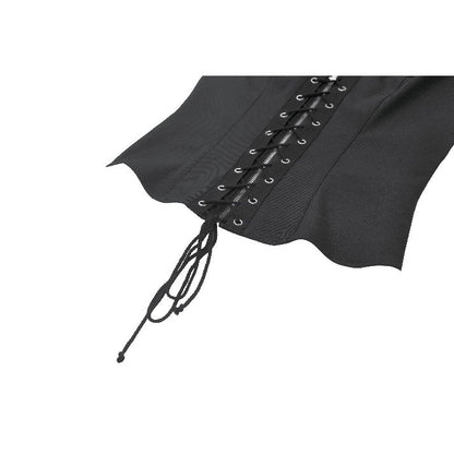 Dark in Love Punk Studded Lace Up Corset Vest