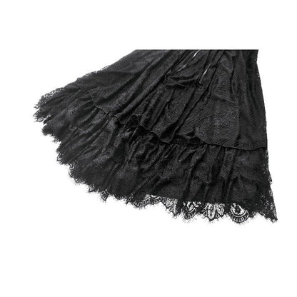 Dark in Love Soraya Gothic Lace High-Low Dress