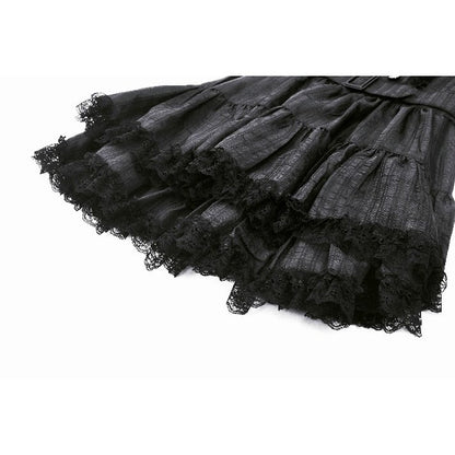 Dark in Love Anita Striped Brocade Mini Dress - Kate's Clothing