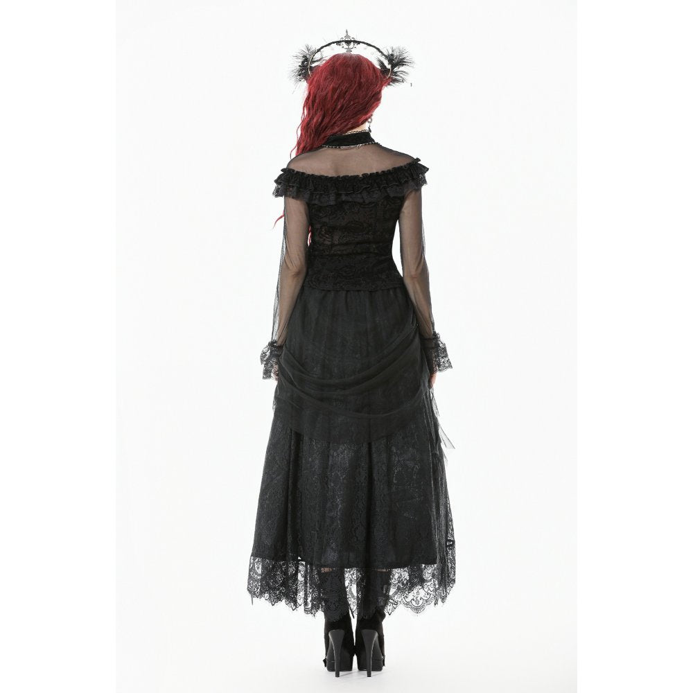 Dark In Love Seraphina Gothic Tulle Maxi Skirt