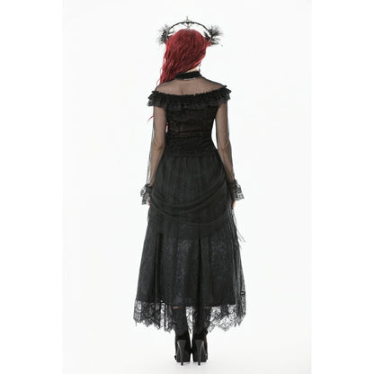 Dark In Love Seraphina Gothic Tulle Maxi Skirt