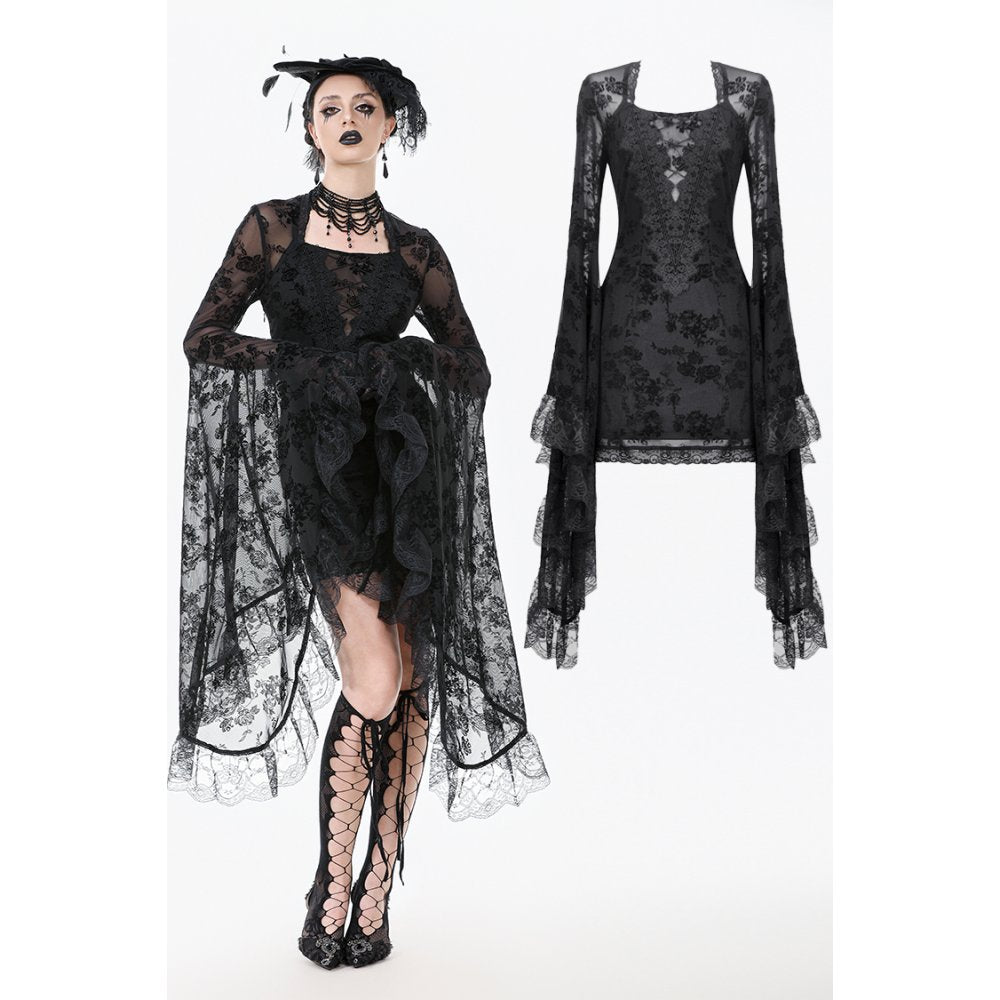 Dark In Love Minerva Bell Sleeve Lace Dress