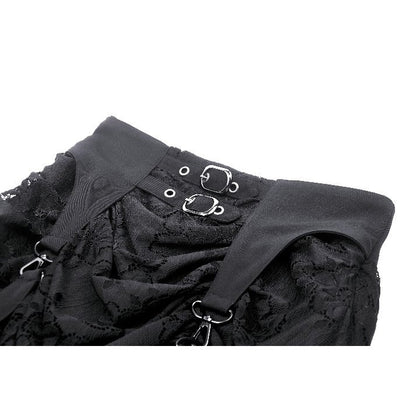 Dark in Love Halia Gothic Hi-lo Skirt - Kate's Clothing
