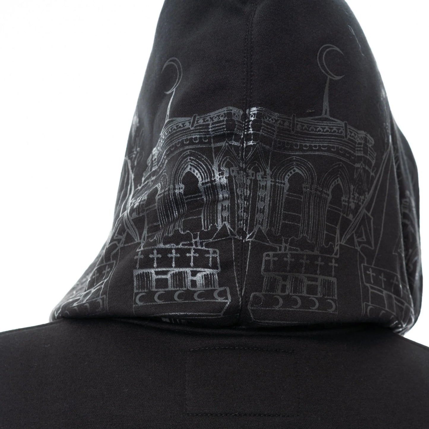 Vixxen Basilica Cathedral Style Printed Zip Up Hoodie