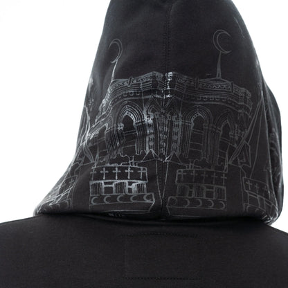 Vixxen Basilica Cathedral Style Printed Zip Up Hoodie