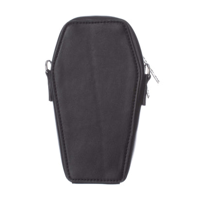 Heartless Embroidered Black Bat Mini Coffin Bag - Kate's Clothing