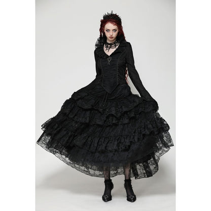 Dark in Love Cressida Gothic Princess Layered Cake Skirt - Kate's Clothing