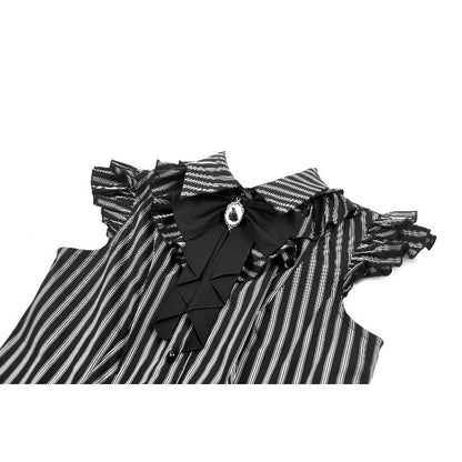 Dark in Love Crow Emblem Swallowtail Blouse