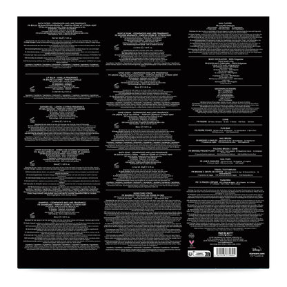 Back of the Star Wars Troopin advent calendar box, showing the full contents list