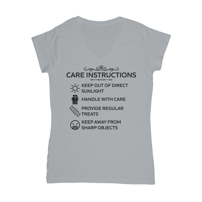 Cheeky self-care slogan tee in classic feminine fit