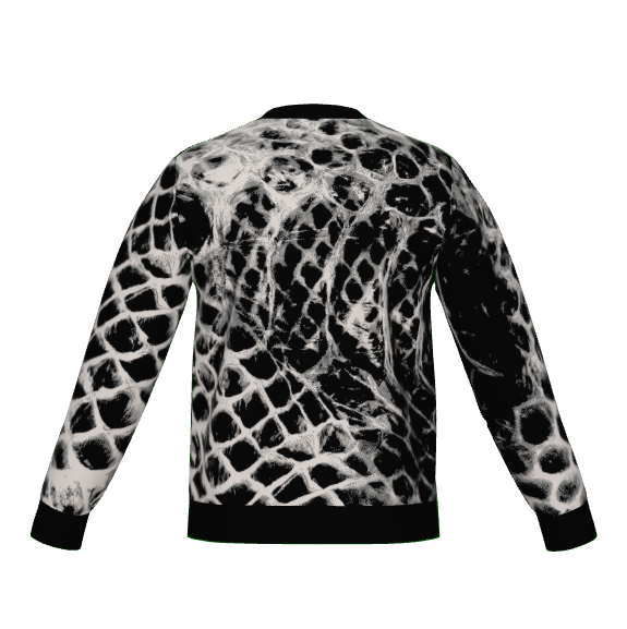 ANTIBrand Shedding Skin Snakeskin Effect Knitted Jumper