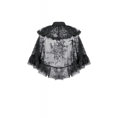 Dark in Love Bellatrix Lace Ruffle Capelet