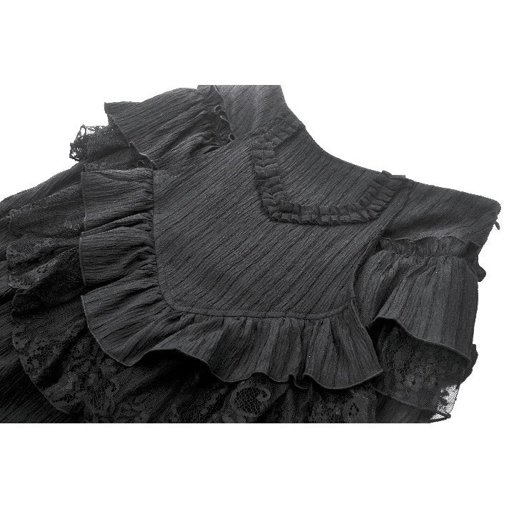 Dark in Love Cordelia Gothic High-Low Layered Skirt