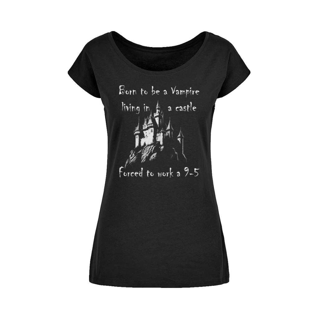 Born to be a Vampire Wide Neck Womens T-Shirt