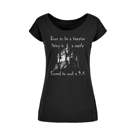 Born to be a Vampire Wide Neck Womens T-Shirt