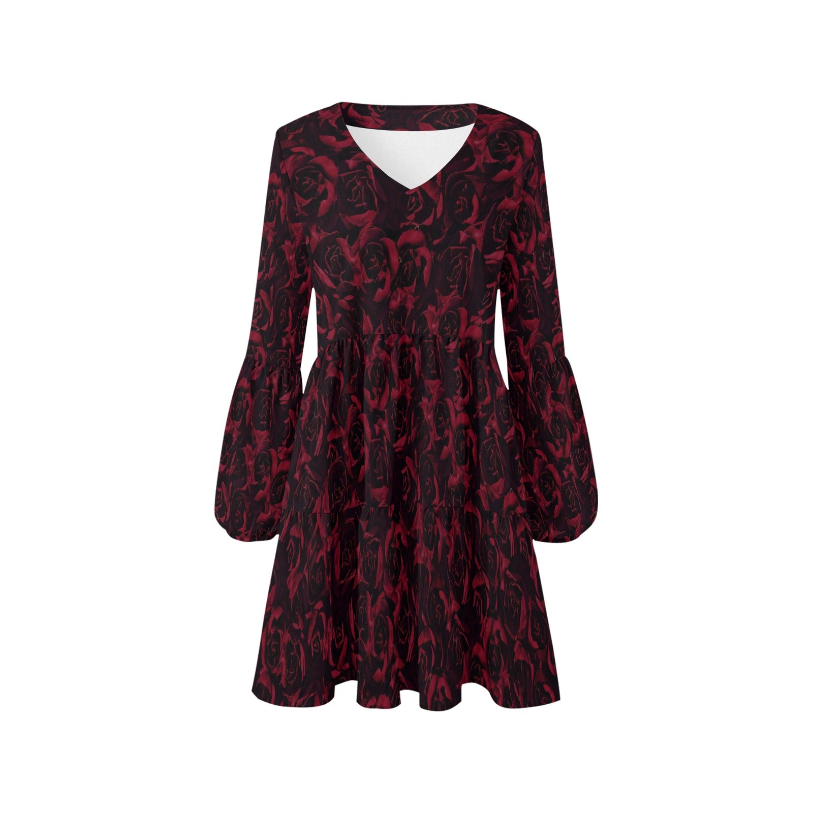 ANTIBrand Blood Roses Tiered Dress