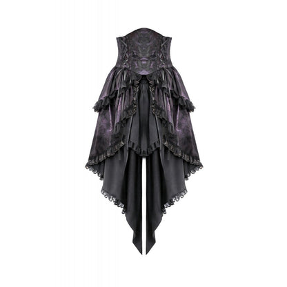 Dark in Love Butterfly-Wing Gradient Dovetail Skirt