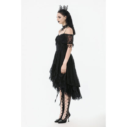 Dark in Love Soraya Gothic Lace High-Low Dress