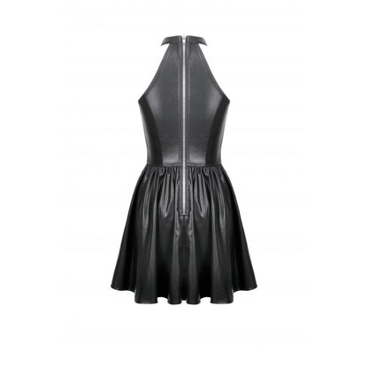 Dark in Love Valentina Red Velvet Mesh Panel Goth Dress