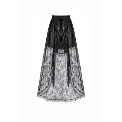 Dark in Love Sabina High-Low Sheer Lace Skirt