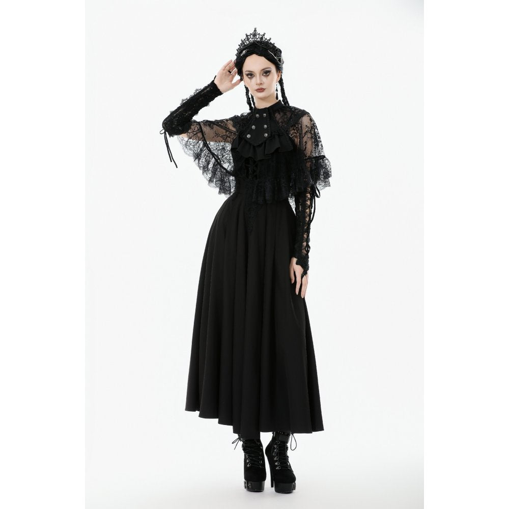 Dark in Love Bellatrix Lace Ruffle Capelet
