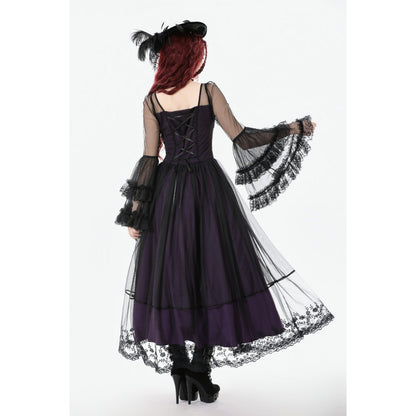 Dark in Love Lilith Bell Sleeve Gothic Maxi Dress