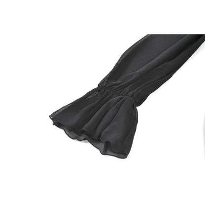 Dark in Love Nocturnal Crescent Chiffon Dress