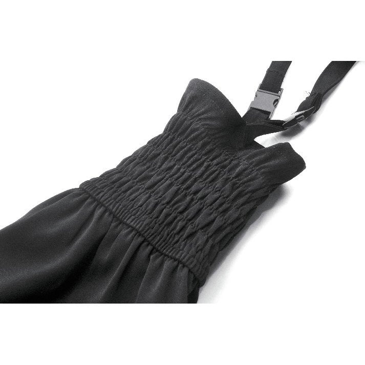 Dark in Love Lace-Up Layered Goth Convertible Flare Trousers with Mini Skirt