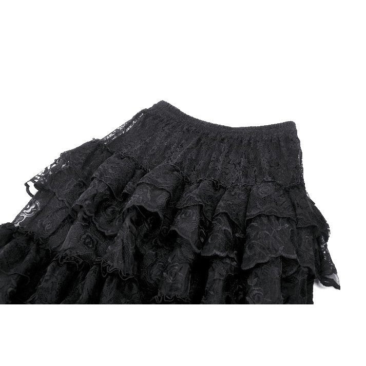 Dark in Love Cressida Gothic Princess Layered Cake Skirt - Kate's Clothing