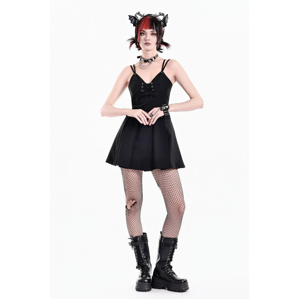 Dark in Love Crypt Rebel Pleated Dress