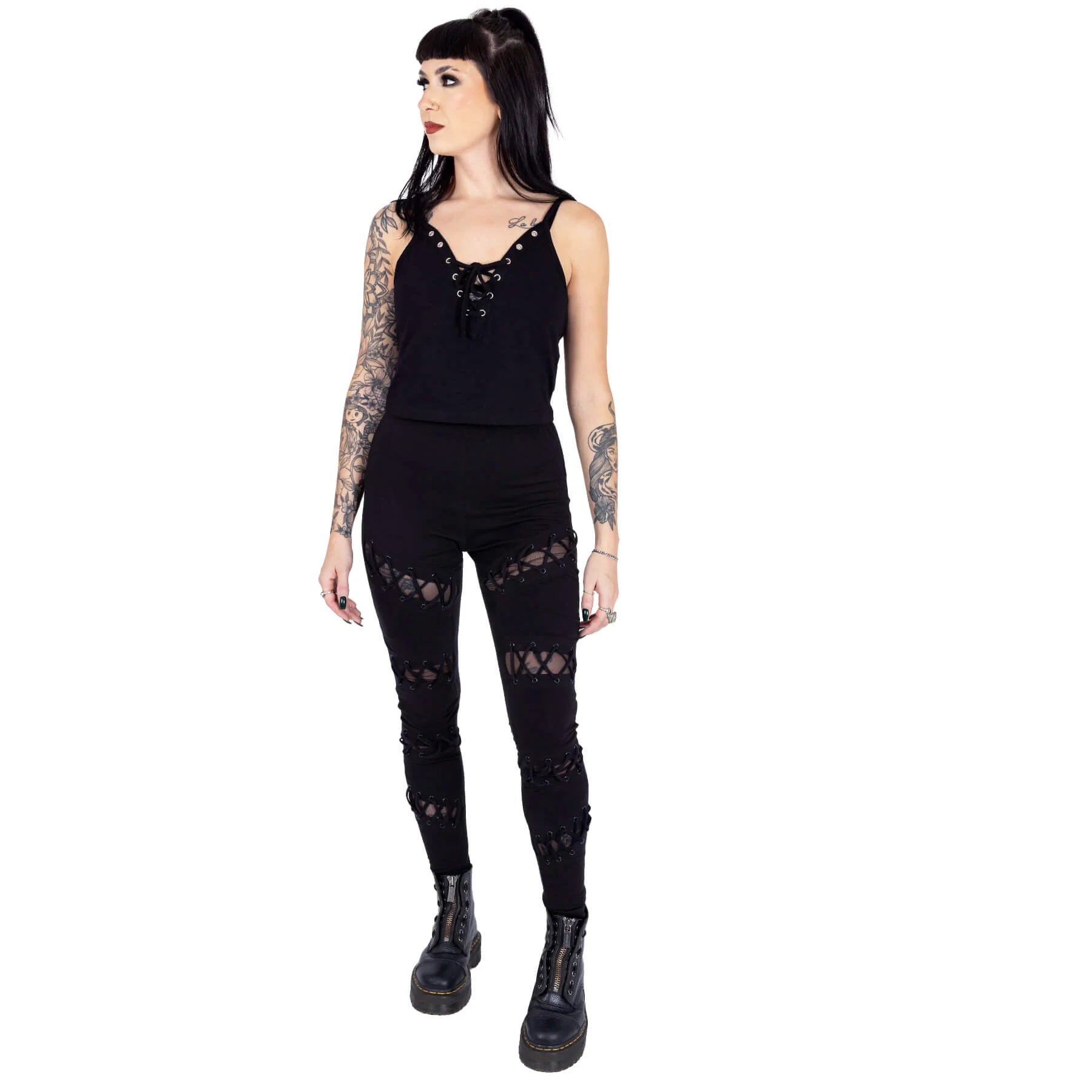 Vixxsin Calais Lace Up Leggings - Kate's Clothing