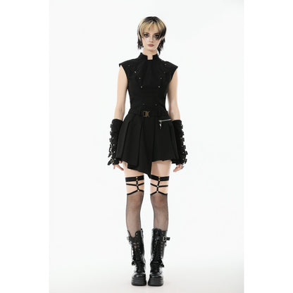 Dark in Love Cassia Buckled Pleated Dress