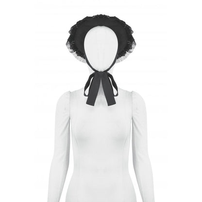 Dark in Love Evangeline Lace-Trimmed Goth Sun Hat