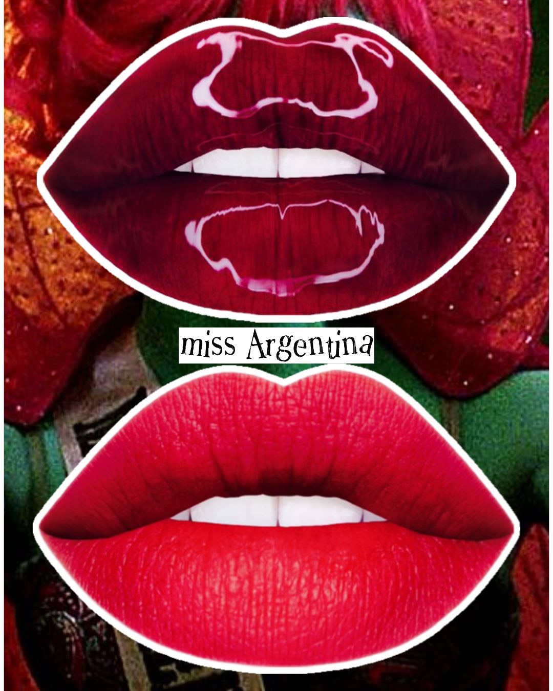 Radioactive Unicorn Miss Argentina – Red Pin-Up Lip Stain & Gloss Duo