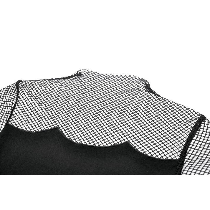 Dark in Love Dark Punk Mesh Chain Top