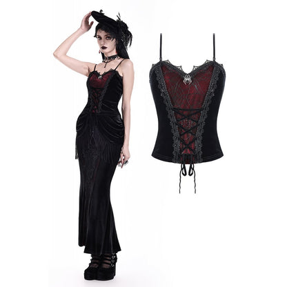 Dark in Love Widow’s Web Corset Cami Top