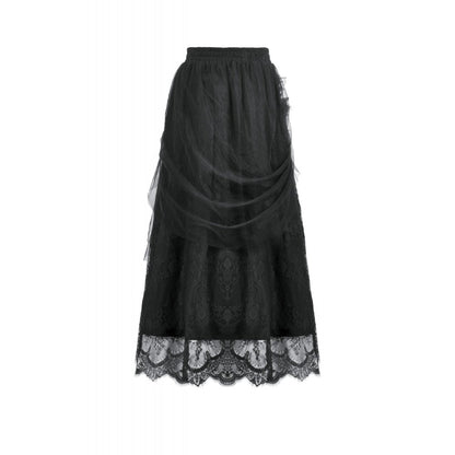 Dark In Love Seraphina Gothic Tulle Maxi Skirt