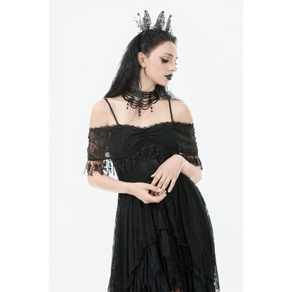 Dark in Love Soraya Gothic Lace High-Low Dress