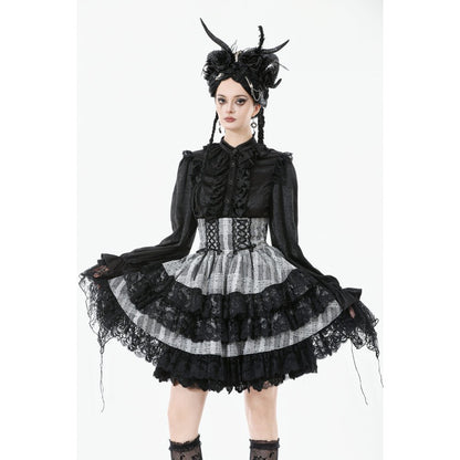 Dark in Love Hexa Layered Tartan Skirt